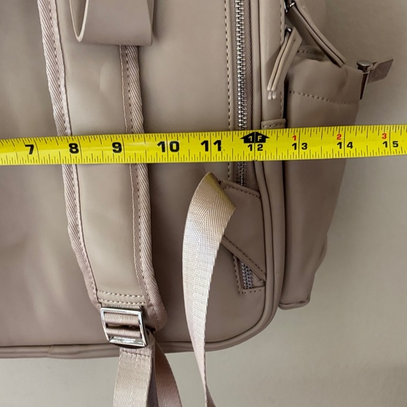 JuJuBe Beige Quilted  Backpack, diaper bag, computer bag, beach bag. main image 4